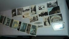 Lot of 14 Antique & Vtg. Photo Postcards & Fold Out Color Prints of Puget Sound picture