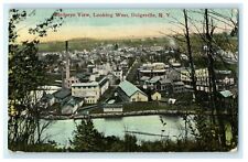 1913 Salisbury Center NY Aerial View of West Dolgeville, New York, Postcard picture
