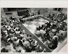1990 Press Photo South Hadley School Committee conducts Hearing - sra20627 picture