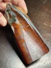 Carnelian and Quartz Tower Point 4.1in tall x 1.89in, x 1.11in 224g picture