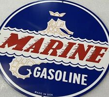 Marine Gasoline Oil Premium Quality Reproduction Garage Sign picture