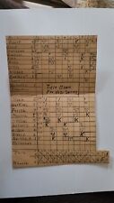 Cardinals A's World Series 1931 Box Score From Scrapbook Burleigh Grimes  picture