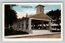 St Augustine FL, Old Slave Market, Florida Vintage Postcard picture