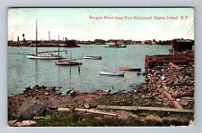 New York-NY Bergen Point From Port Richmond Staten Island Vintage c1908 Postcard picture