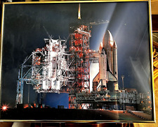 NASA SPACE NIGHT LAUNCH PRINT- CUSTOM FRAMED - METAL picture