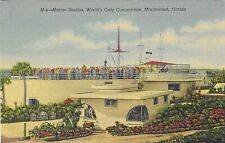 Vintage Florida Linen Postcard Marineland Marine Studios Oceanarium picture