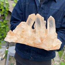 3.7LB A++Large Natural clear white Crystal Himalayan quartz cluster /mineralsls picture
