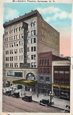 Syracuse, New York Postcard Keith's Theatre Classic Cars Posted 1924      J picture