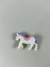 Little Plastic Mini White Horse Poly Pocket Style Figurine picture