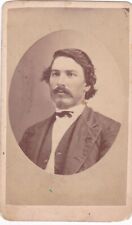 1860s-70s CDV Photo of Man with Mustache From Salem Virginia by A,H Plecker picture