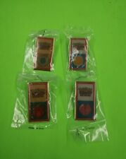 Vintage 1999 Pokemon Trading Game League Pin Gym Badge -Set Of 4 picture