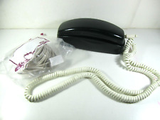 Vintage 1980s Western Electric Push Button Trimline Bell Black Phone long cord picture