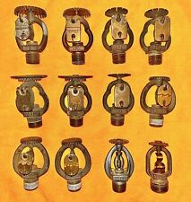 Lot of 12 Antique Fire Sprinkler Heads Brass 1920’s-1960’s picture
