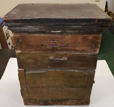 ANTIQUE 1800S - EARLY 1900S NAVAJO SILVERSMITH JEWELER TOOL BOX / STAND tuvi picture