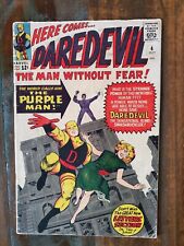 DAREDEVIL #4 Marvel Comic 1964 SILVER age Mid Grade 1st Purple Man picture