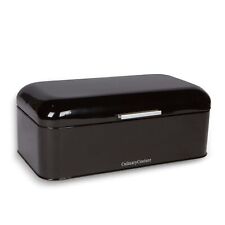 Extra Large Black Bread Box for Kitchen Countertop - Holds 2 Bread Loaves - ... picture