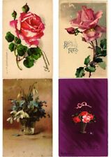 C.KLEIN FLOWERS 48 VINTAGE ARTIST SIGNED POSTCARDS (PART I) (L3415) picture