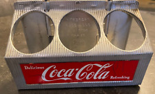 Vintage Antique - Coca-Cola - Aluminum Metal 6-Pack Bottle Carrier - Delicious picture