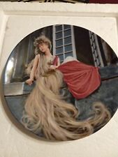 VTG NUMBERED Rapunzel Collector's Plate Bavaria Grimm's Fairy Tale IN GERMAN picture