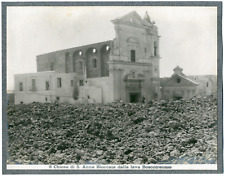 Italie, Boscotrecase, church of Santa Anna, lava blocked vintage print,   picture