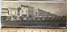 Kalkaska MI RPPC 1912 Grand Rapids Herald Reliability Tour Cars, 3.5 x 8.25 OOAK picture