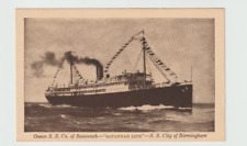 Ocean Liner Postcard~SS City Of Birmingham~Savannah Line picture