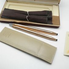 Vtg CROSS 14K gold filled Pen and Pencil Set Un-used USA Made Women's picture