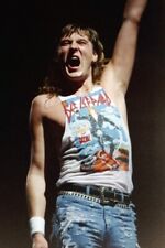 DEF LEPPARD JOE ELLIOTT ARM RAISED ON STAGE 1970'S 24x36 inch Poster picture