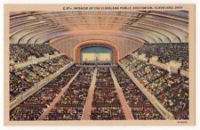 Cleveland Public Auditorium Interior, crowds c1930's Cleveland Ohio picture