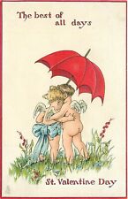 Tuck Mischievous Cupids Valentines Day Best Of All Days Postcard 28 J Johnson picture