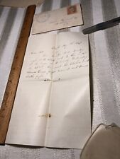 Vintage May 7 1867 Post Civil War Letter w/ Cover Nathan Hallock Middletown NY picture