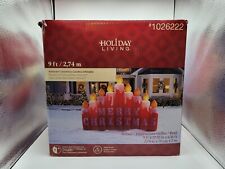 Holiday Living Airblown Christmas Candles Inflatable 9 FT *In Box/Tested picture