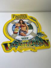 Vintage Pacifico Clara Cerveza | Hot Beach Girl | Metal Wall Sign Man Cave 21x18 picture