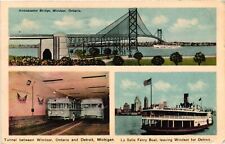 Vintage Postcard- Attractions, Detroit, MI picture