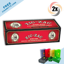 2x Box Zig Zag Original Tubes King Size ( 400 Tubes ) Cigarette Tube RYO picture