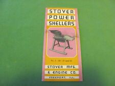 STOVER POWER SHELLERS VINTAGE BOOKLET. picture