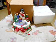 Vintage 1996 Avon Gifts Musical Twirling Skaters Christmas decor Works Great picture