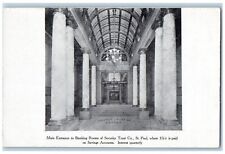 St. Paul Minnesota Postcard Main Entrance To Banking Rooms Of Security Trust Co picture