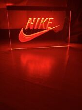NIKE LED NEON RED LIGHT SIGN 8x12 picture