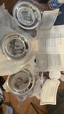 franklin mint sterling silver plates picture