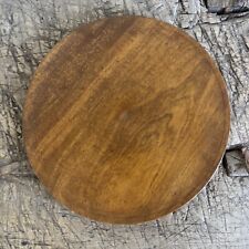 Vintage Hand Carved Solid Wood Charger Plate Board ~ Beautiful Wood Grain ~ MCM picture