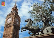 Postcard Boadicea Statue Big Ben London England picture
