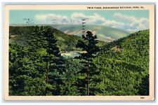 1939 Aerial View Scene Twin Pines Shenandoah National Park Virginia VA Postcard picture