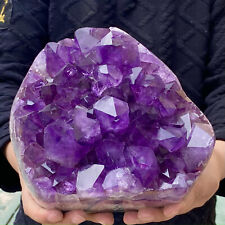 13.44LB Natural amethyst rough stone Uruguay amethyst cluster block Amethyst picture
