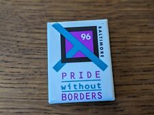 💥 RARE Vintage Baltimore Maryland  Button Pin Gay Pride  LGBTQ+ 90s ERA 1996  picture