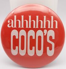 Vintage Ahhh Coco's Bakery Restaurant Pinback Button Advertising Pin picture