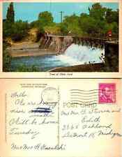 Vintage Postcard - Hamlin Lake Dam Ludington Michigan picture