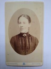 CDV Young Lady Brooch Fashion Portrait by A Knighton Kettering picture