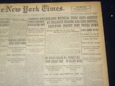 1920 NOVEMBER 20 NEW YORK TIMES -BUILDING MATERIAL TRUST GRIPS COUNTRY - NT 8466 picture
