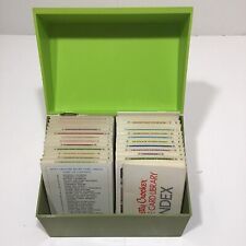 Vintage Betty Crocker STEP BY STEP Recipe Card Library 1970s Green Counter Box picture